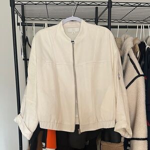 Zara Women's Off-White Bomber Jacket